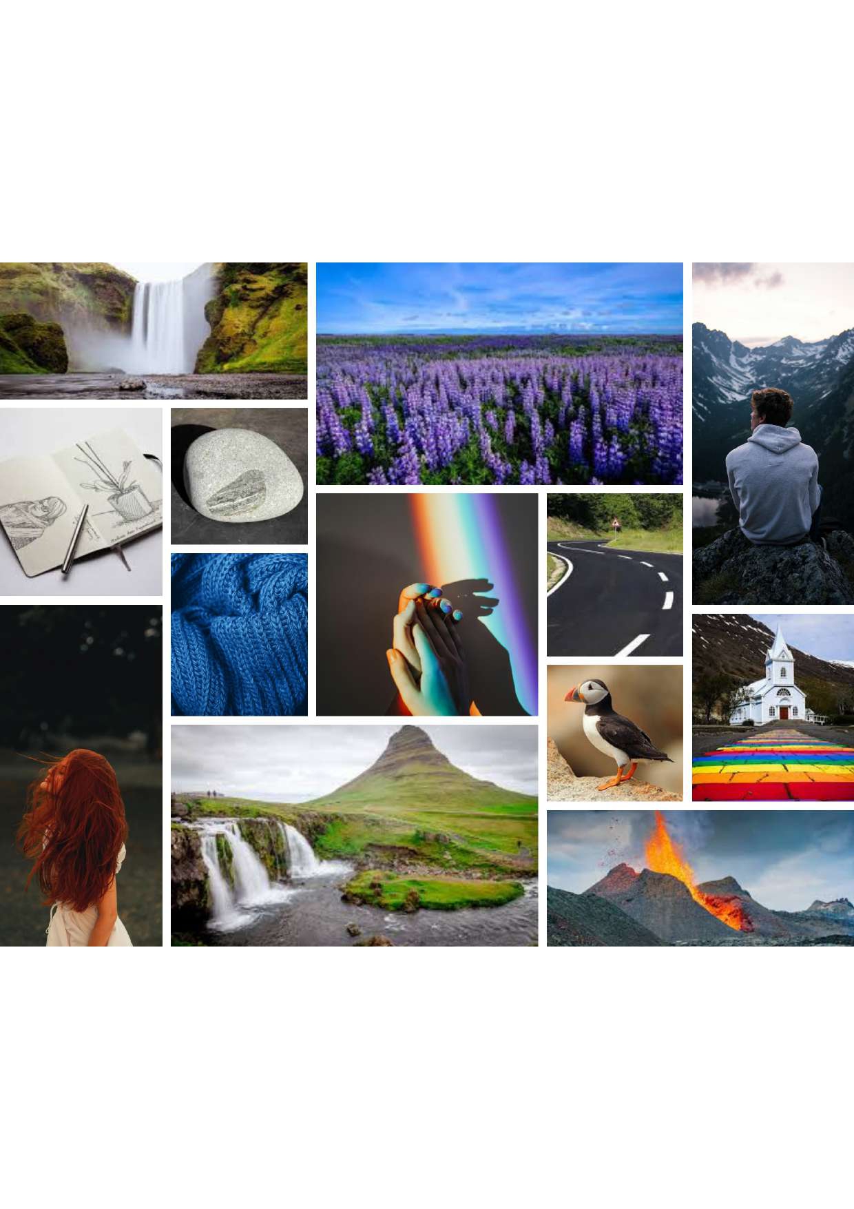L'Islande est un beau pays pour mourir de Manuela de Seltz, moodboard